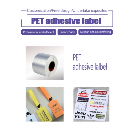 PET adhesive label