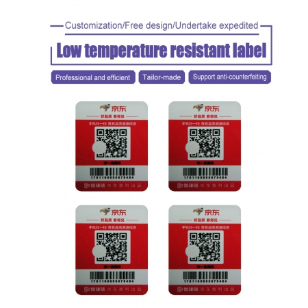 Low temperature resistant label