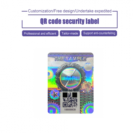 Laser holographic QR code anti-counterfeiting label