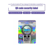 Laser holographic QR code